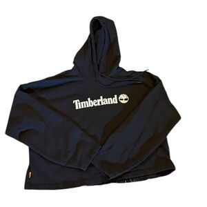 Timberland Women’s Large cropped Classic Black Sweatshirt